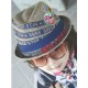 (最後現貨)【紅】PT96745 <特價>【童】韓版刺繡貼標麻草帽