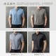TX165312｜蠶絲浮印細直紋短袖襯衫-4色 L-4XL｜舒柔抗皺無痕工藝 紳士顯瘦挺版